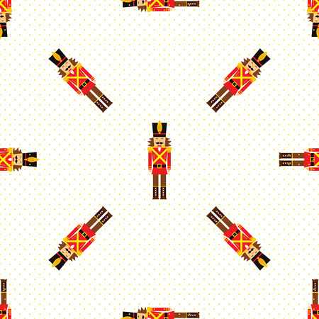 Nut cracker seamlessのイラスト素材