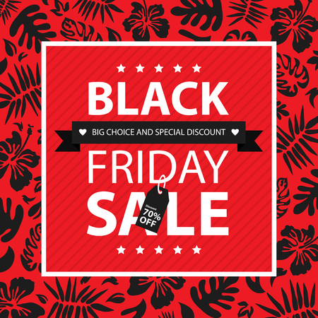 Black Friday card.のイラスト素材