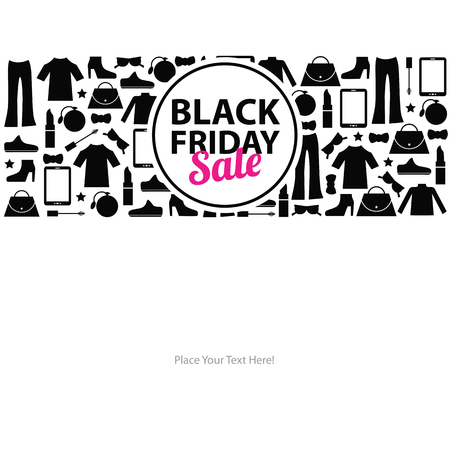 Black friday sale cardのイラスト素材