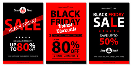 A black friday poster  on a plain background.のイラスト素材