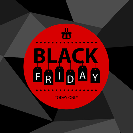 black friday sale cardのイラスト素材