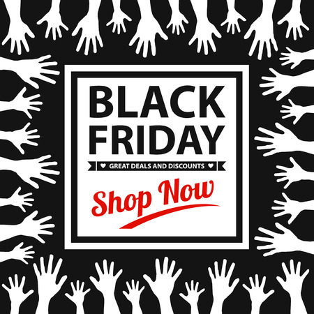 black friday cardのイラスト素材