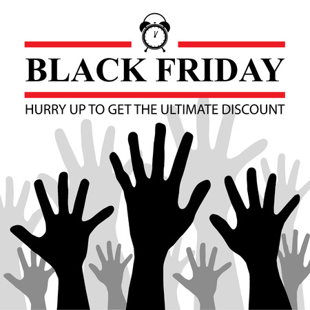 black friday cardのイラスト素材