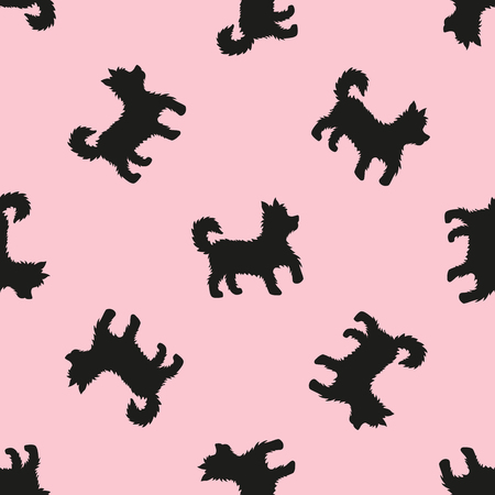 Dog seamless patternのイラスト素材