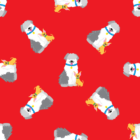 Dog wallpaperのイラスト素材