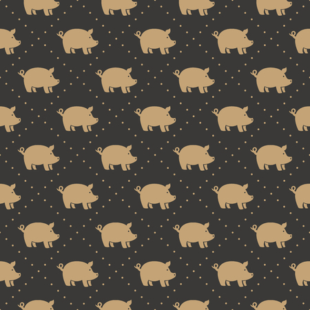 pig seamless backgroundのイラスト素材