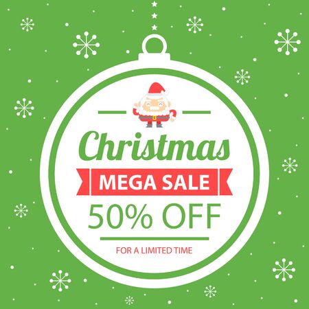 Christmas sale card ads.のイラスト素材