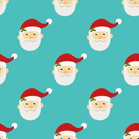 Santa Claus seamless background.のイラスト素材
