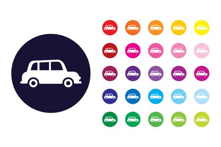 Car sign icon. Car color symbol.のイラスト素材
