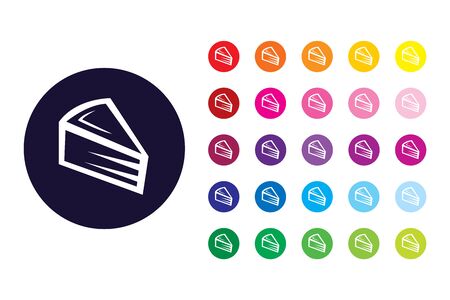Cake sign icon. Cake color symbol.のイラスト素材