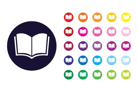 Book sign icon. Book color symbol.のイラスト素材
