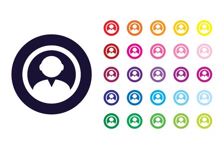 Person sign icon. Person color symbol.のイラスト素材