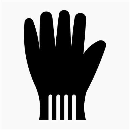 Glyph safety glove pixel perfect vector iconのイラスト素材