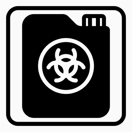 Glyph Chemical industry pixel perfect vector iconのイラスト素材