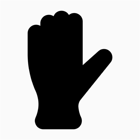 Glyph rubber glove pixel perfect vector iconのイラスト素材