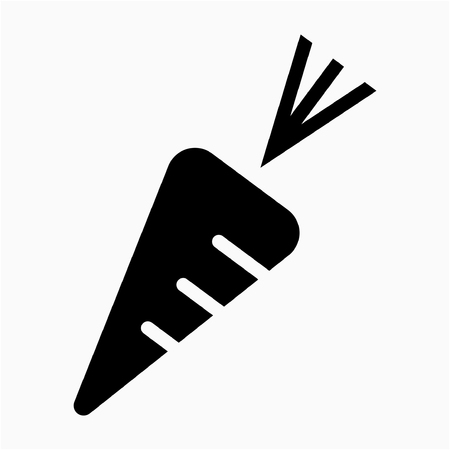 Glyph Carrot pixel perfect vector iconのイラスト素材