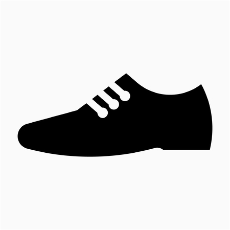 Glyph shoe pixel perfect vector iconのイラスト素材