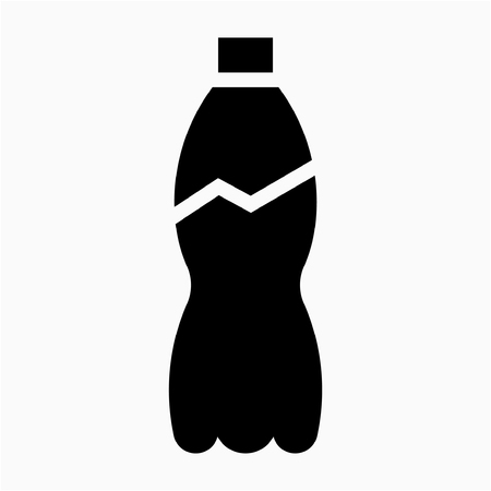 Glyph Carbonated drink pixel perfect vector iconのイラスト素材