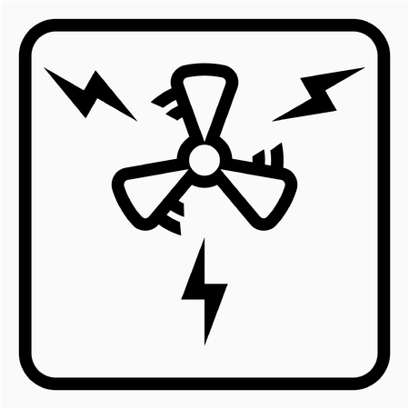 Outline electricity turbine generation industry  pixel perfect vector iconのイラスト素材