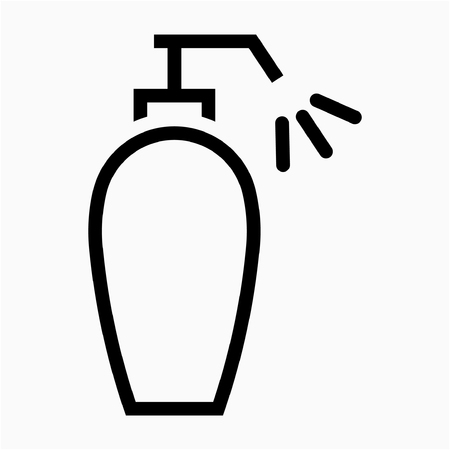 Outline beauty product pixel perfect vector iconのイラスト素材