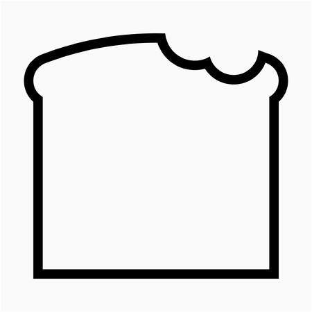 Outline Sandwich pixel perfect vector icon