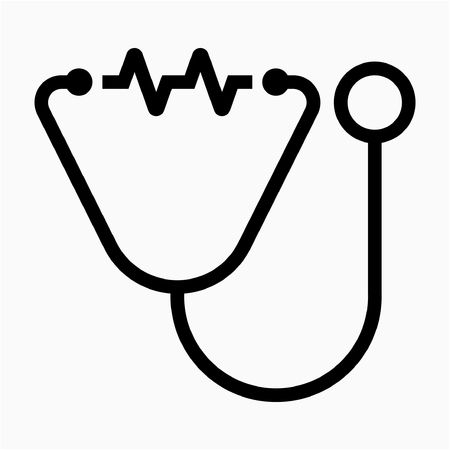 Outline Doctor pixel perfect vector iconのイラスト素材
