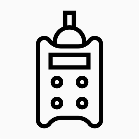 Outline portable tool pixel perfect vector iconのイラスト素材