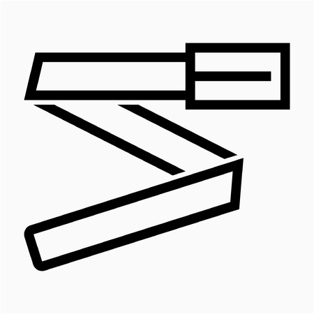 Outline belt pixel perfect vector iconのイラスト素材