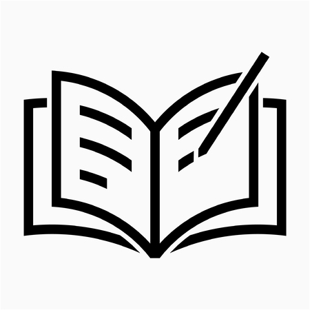 Outline write pixel perfect vector iconのイラスト素材