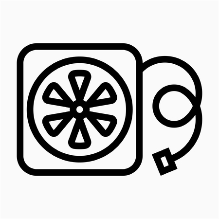 Outline cooler pixel perfect vector iconのイラスト素材