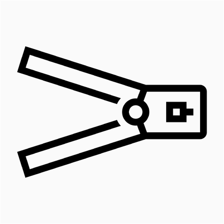 Outline internet cable crimper pixel perfect vector iconのイラスト素材