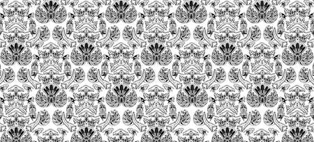 Batik Solo Vector with White Backgroundのイラスト素材