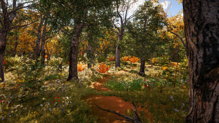 Graphic resources for sustainable development goals, biodiversity, a growing economy and ecology. 3d renderingの写真素材