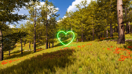 Graphic resources for sustainable development goals, biodiversity, a growing economy and ecology. 3d renderingの写真素材