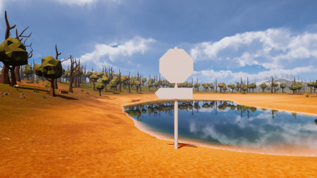 Graphic resources polygon style for sustainable development goals, biodiversity, a growing economy and ecology. 3d renderingの写真素材