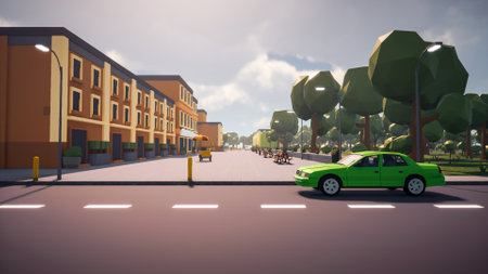 Graphic resources for sustainable development goals, biodiversity, a growing economy and ecology. 3d rendering and low polyの写真素材