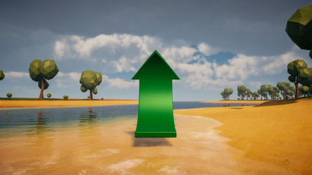 Graphic resources for sustainable development goals, biodiversity, a growing economy and ecology. 3d...