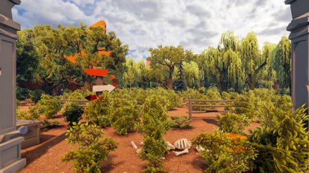 Graphic resources for sustainable development goals biodiversity a growing economy and ecology 3D render and low polyの写真素材