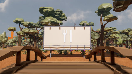 Graphic resources for sustainable development goals biodiversity a growing economy and ecology 3D render and low polyの写真素材