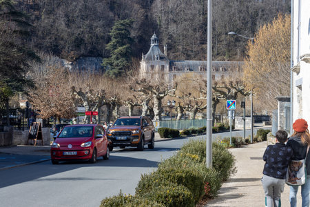 Brantome, France - March 06 2023: Street Photographyのeditorial素材