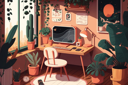 a Generative AI: Flexible Workspaces and Coworking Conceptsの素材