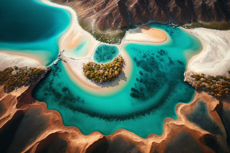 A Aerial Views of Natural Landscapes - Stunning Perspectives and Breathtaking Sceneryの素材
