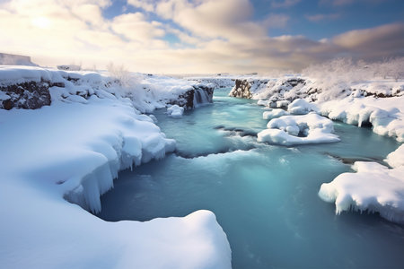 A Majestic Waterfalls: Capturing Nature's Powerful Beauty in Motionの素材
