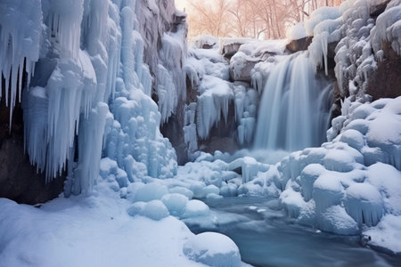 A Majestic Waterfalls: Unveiling the Beauty of Nature's Powerful Displaysの素材