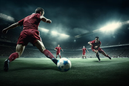 A Thrilling Sports Moments: Capturing the Passion and Energy of World's Athletesの素材
