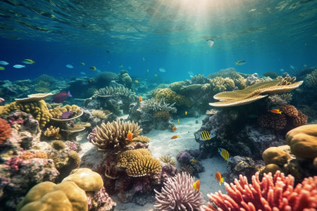 A Underwater Marvels - Exploring the Depths of Ocean Lifeの素材