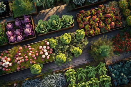 A Vibrant Bounty: A Journey through the Verdant Vegetable Gardenの素材