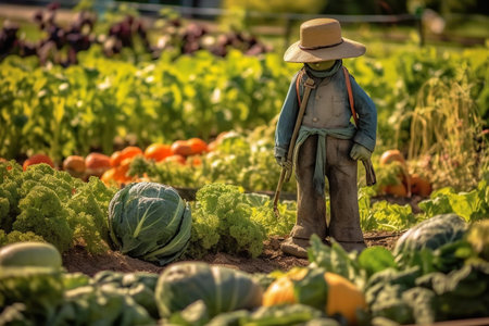 A Vibrant Bounty: A Journey through the Verdant Vegetable Gardenの素材