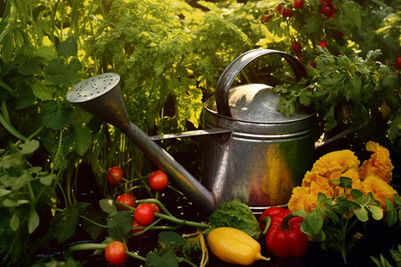 A Vibrant Bounty: A Journey through the Verdant Vegetable Gardenの素材