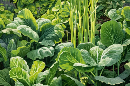 A Vibrant Bounty: A Journey through the Verdant Vegetable Gardenの素材